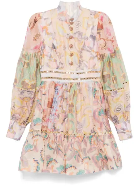 Zimmermann Floral Lace Mini Dress Size 1
